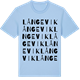 Blue Soul t-shirt med Långevik ordlek t-shirt