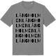 Mid Heather Gray t-shirt med Långholmen ordlek t-shirt