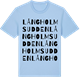 Blue Soul t-shirt med Långholmsudden ordlek t-shirt