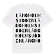 Långholmsudden ordlek t-shirt