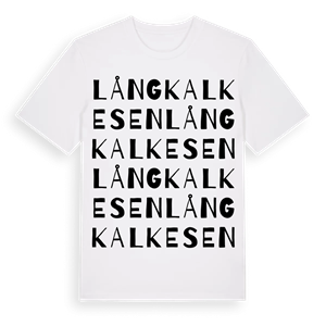 Långkalkesen ordlek t-shirt – ekologisk bomull t-shirt från Pinshirt