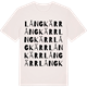 Vintage White t-shirt med Långkärr ordlek t-shirt