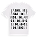 White t-shirt med Långlid ordlek t-shirt