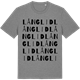 Mid Heather Gray t-shirt med Långlid ordlek t-shirt