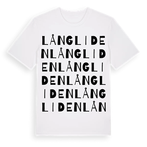Långliden ordlek t-shirt – ekologisk bomull t-shirt från Pinshirt