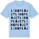 Blue Soul t-shirt med Långplöjet ordlek t-shirt