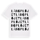 Långplöjet ordlek t-shirt