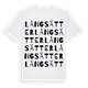 Långsätter ordlek t-shirt