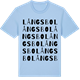 Blue Soul t-shirt med Långsbo ordlek t-shirt