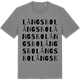 Mid Heather Gray t-shirt med Långsbo ordlek t-shirt