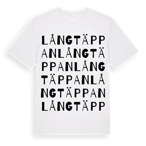 Långtäppan ordlek t-shirt – ekologisk bomull t-shirt från Pinshirt