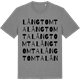 Mid Heather Gray t-shirt med Långtomta ordlek t-shirt