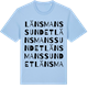 Blue Soul t-shirt med Länsmanssundet ordlek t-shirt