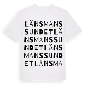 Länsmanssundet ordlek t-shirt – ekologisk bomull t-shirt från Pinshirt
