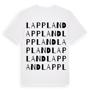 Lappland ordlek t-shirt – ekologisk bomull t-shirt från Pinshirt