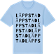 Blue Soul t-shirt med Läppstad ordlek t-shirt