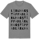 Mid Heather Gray t-shirt med Lärkhagstäppan ordlek t-shirt