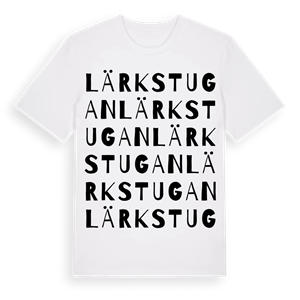 Lärkstugan ordlek t-shirt – ekologisk bomull t-shirt från Pinshirt
