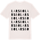 Vintage White t-shirt med Larsbo ordlek t-shirt