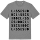 Mid Heather Gray t-shirt med Lasses udde ordlek t-shirt