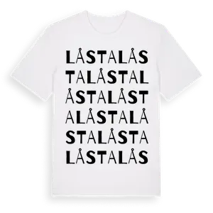 Låsta ordlek t-shirt – ekologisk bomull t-shirt från Pinshirt