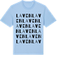 Blue Soul t-shirt med Laven ordlek t-shirt
