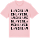 Pink Cotton t-shirt med Laven ordlek t-shirt
