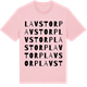 Pink Cotton t-shirt med Lavstorp ordlek t-shirt