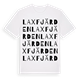 Laxfjärden ordlek t-shirt