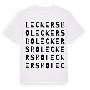 Leckersbo ordlek t-shirt – ekologisk bomull t-shirt från Pinshirt