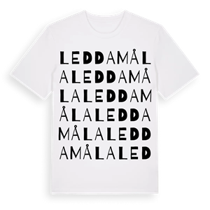 Leddamåla ordlek t-shirt – ekologisk bomull t-shirt från Pinshirt