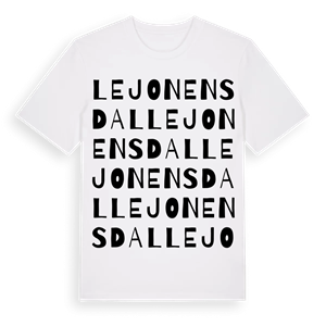 Lejonens dal ordlek t-shirt – ekologisk bomull t-shirt från Pinshirt