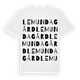 Lemunda gård ordlek t-shirt