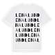 White t-shirt med Lenalund ordlek t-shirt