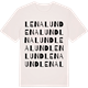 Vintage White t-shirt med Lenalund ordlek t-shirt