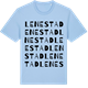 Blue Soul t-shirt med Lenestad ordlek t-shirt
