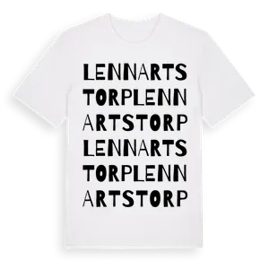 Lennartstorp ordlek t-shirt – ekologisk bomull t-shirt från Pinshirt