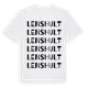 White t-shirt med Lenshult ordlek t-shirt