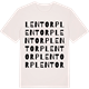 Vintage White t-shirt med Lentorp ordlek t-shirt
