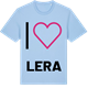 Blue Soul t-shirt med Jag älskar Lera t-shirt stort tryck