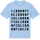Blue Soul t-shirt med Lergropen ordlek t-shirt