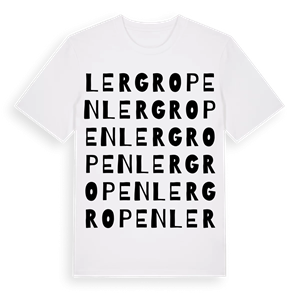 Lergropen ordlek t-shirt – ekologisk bomull t-shirt från Pinshirt
