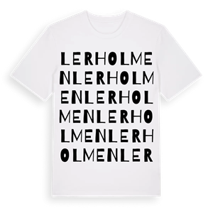 Lerholmen ordlek t-shirt – ekologisk bomull t-shirt från Pinshirt