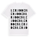 White t-shirt med Lerudden ordlek t-shirt