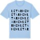 Blue Soul t-shirt med Letarhem ordlek t-shirt