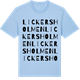 Blue Soul t-shirt med Lickersholmen ordlek t-shirt