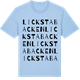 Blue Soul t-shirt med Lickstabacken ordlek t-shirt