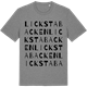 Mid Heather Gray t-shirt med Lickstabacken ordlek t-shirt