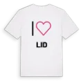 Jag älskar Lid t-shirt stort tryck