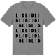 Mid Heather Gray t-shirt med Lid ordlek t-shirt